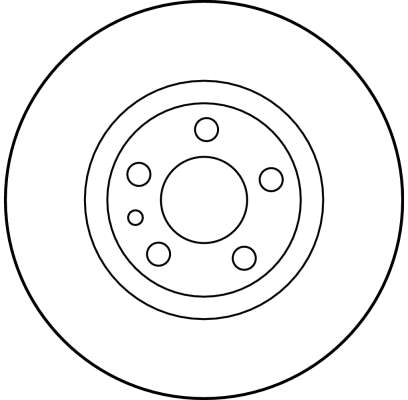 TRW Bremseskive df2716 ventileret 281mm 26mm for LANCIA FIAT PEUGEOT CITROËN