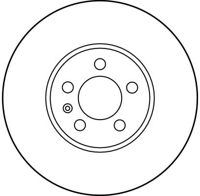 TRW Bremseskive df2758 288mm 25mm for VW