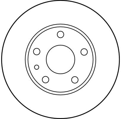 TRW Bremseskive df2763 fuld 241mm 11mm for ALFA ROMEO
