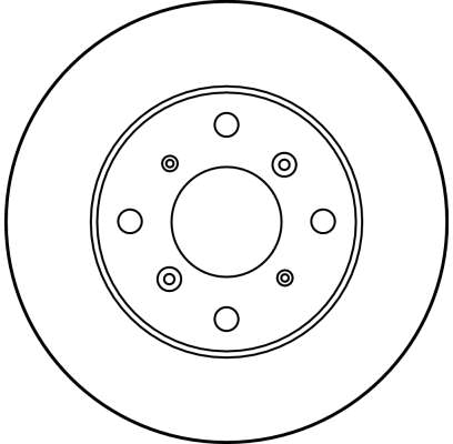 TRW Bremseskive df3109 260mm 23mm for HONDA