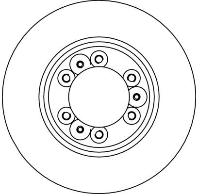 TRW Bremseskive df4029 280mm 26mm for OPEL VAUXHALL ISUZU HAVAL