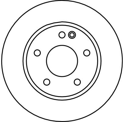 TRW Bremseskive df4035 260mm 22mm for MERCEDES-BENZ