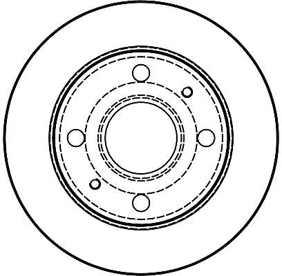 TRW Bremseskive df4070 211mm 11mm for PERODUA DAIHATSU
