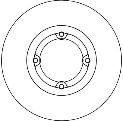 TRW Bremseskive df4123 fuld 236mm 13mm for DAEWOO FSO