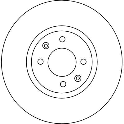 TRW Bremseskive df4141 288mm 28mm for CITROËN