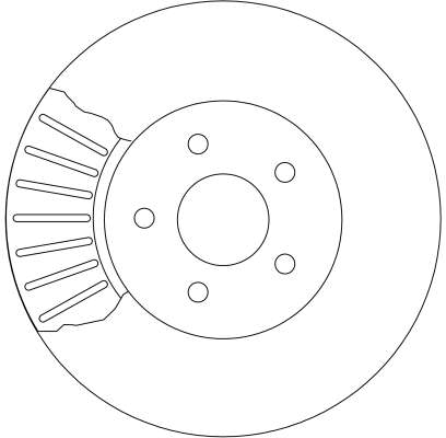 TRW Bremseskive df4147 300mm 24mm for FORD JAGUAR