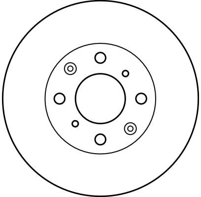 TRW Bremseskive df4152 ventileret 240mm 21mm for HONDA HONDA (GAC)