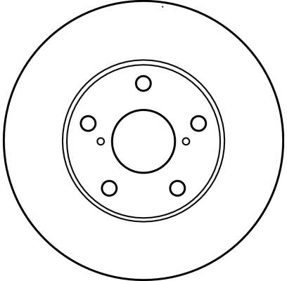 TRW Bremseskive df4161 275mm 25mm for TOYOTA