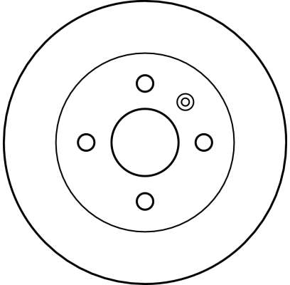 TRW Bremseskive df4200 fuld 240mm 10mm for OPEL VAUXHALL