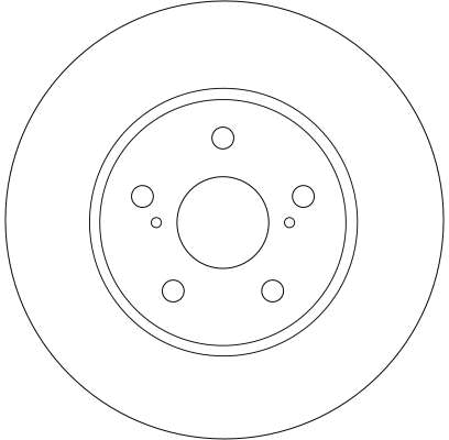 TRW Bremseskive df4204 296mm 28mm for LEXUS TOYOTA (GAC)