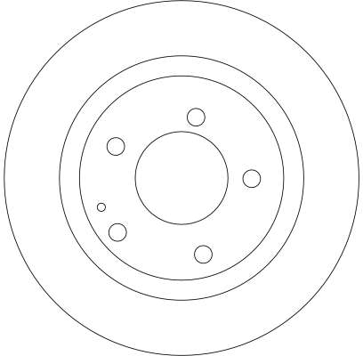 TRW Bremseskive df4322 ventileret 276mm 22mm for MERCEDES-BENZ