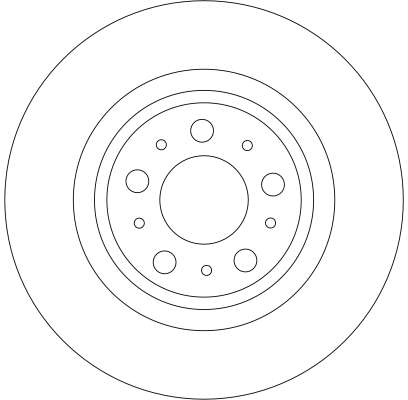 TRW Bremseskive df4338 308mm 20mm for VOLVO