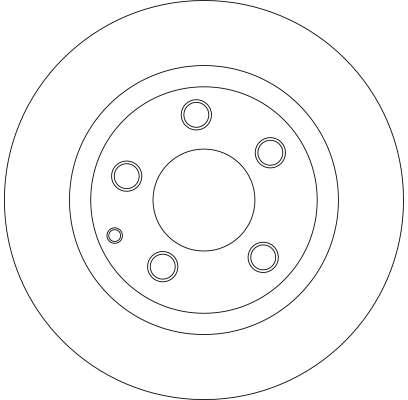 TRW Bremseskive df4442 280mm 10mm for MAZDA MAZDA (FAW) FAW