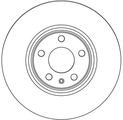 TRW Bremseskive df4470 ventileret 313mm 25mm for AUDI