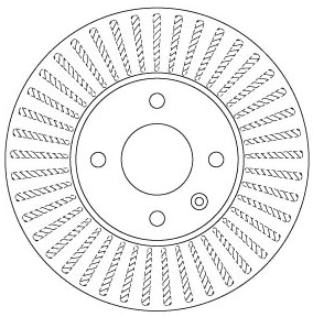 TRW Bremseskive df6254 256mm 24mm for CHEVROLET