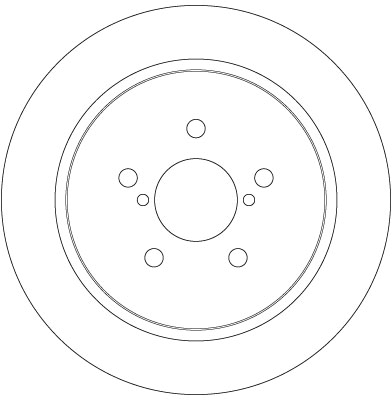TRW Bremseskive df6290 274mm 10mm for SUBARU