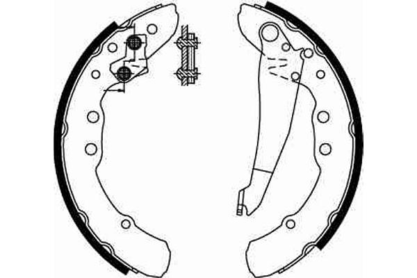 TRW Bremsebakkesæt gs8544 for VW AUDI SEAT