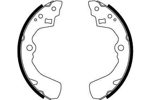TRW Bremsebakkesæt gs8549 for ROVER CHEVROLET SUZUKI DAIHATSU