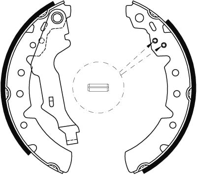 TRW Bremsebakkesæt gs8603 for TOYOTA