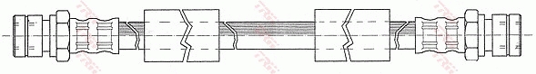 TRW Bremseslange pha154 for VW