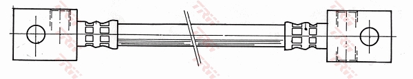 TRW Bremseslange pha275 for NISSAN