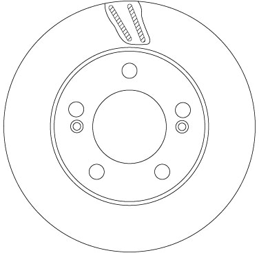 TRW Bremseskive df6876 307mm 20mm for SSANGYONG