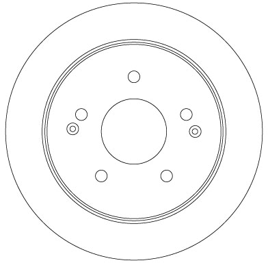 TRW Bremseskive df6879s 262mm 10mm for SSANGYONG
