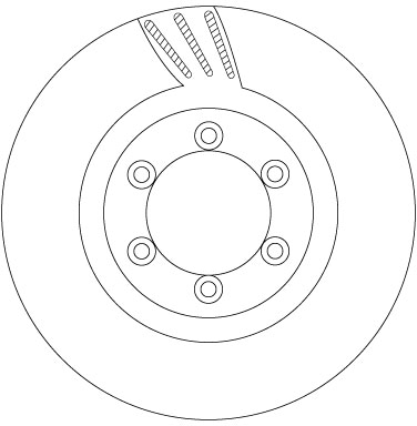 TRW Bremseskive df6881 294mm 26mm for SSANGYONG