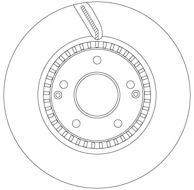 TRW Bremseskive df6883s 307mm 20mm for SSANGYONG