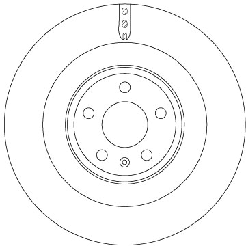 TRW Bremseskive df6343s 356mm 22mm for AUDI