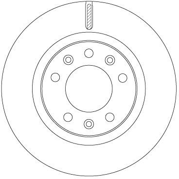 TRW Bremseskive df6785 266mm 22mm for PEUGEOT