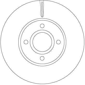 TRW Bremseskive DF6898 278mm 25mm for FORD