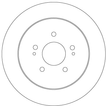 TRW Bremseskive df6909 302mm 10mm for MITSUBISHI