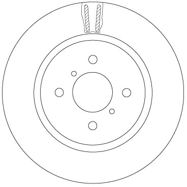 TRW Bremseskive df6912 272mm 22mm for SUZUKI