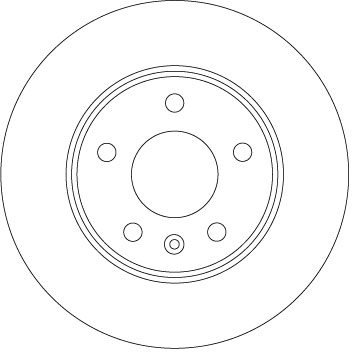 TRW Bremseskive df6915 264mm 10mm for VAUXHALL OPEL