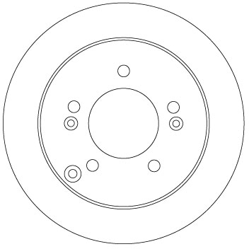 TRW Bremseskive df6919 262mm 10mm for KIA