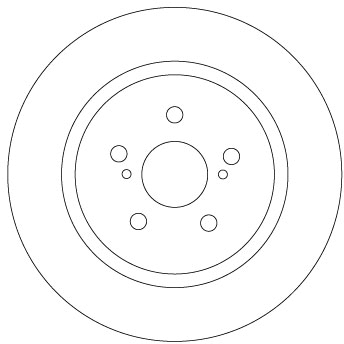 TRW Bremseskive df6920 278mm 10mm for LEXUS