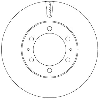 TRW Bremseskive df7827s 318mm 28mm for TOYOTA