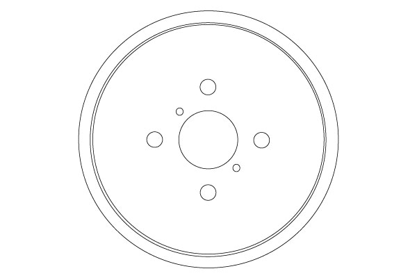 TRW Bremsetromle db4551 for TOYOTA