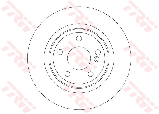 TRW Bremseskive df6886 295mm 10mm for INFINITI