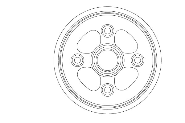 TRW Bremsetromle db4555 for DAEWOO