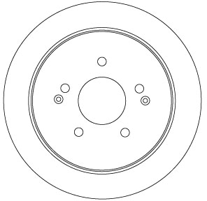 TRW Bremseskive df6901 284mm 10mm for SSANGYONG
