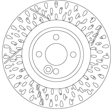 TRW Bremseskive df6930s 316mm 22mm for MINI
