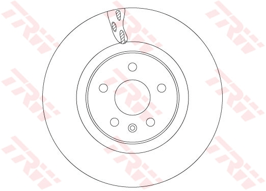 TRW Bremseskive df6700s 355mm 32mm for TESLA