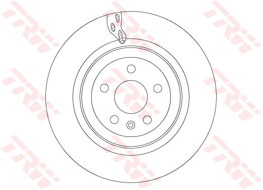 TRW Bremseskive df6702s 365mm 28mm for TESLA