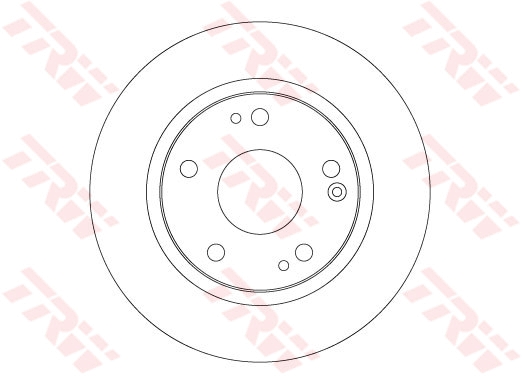 TRW Bremseskive df6704 260mm 9mm for HONDA