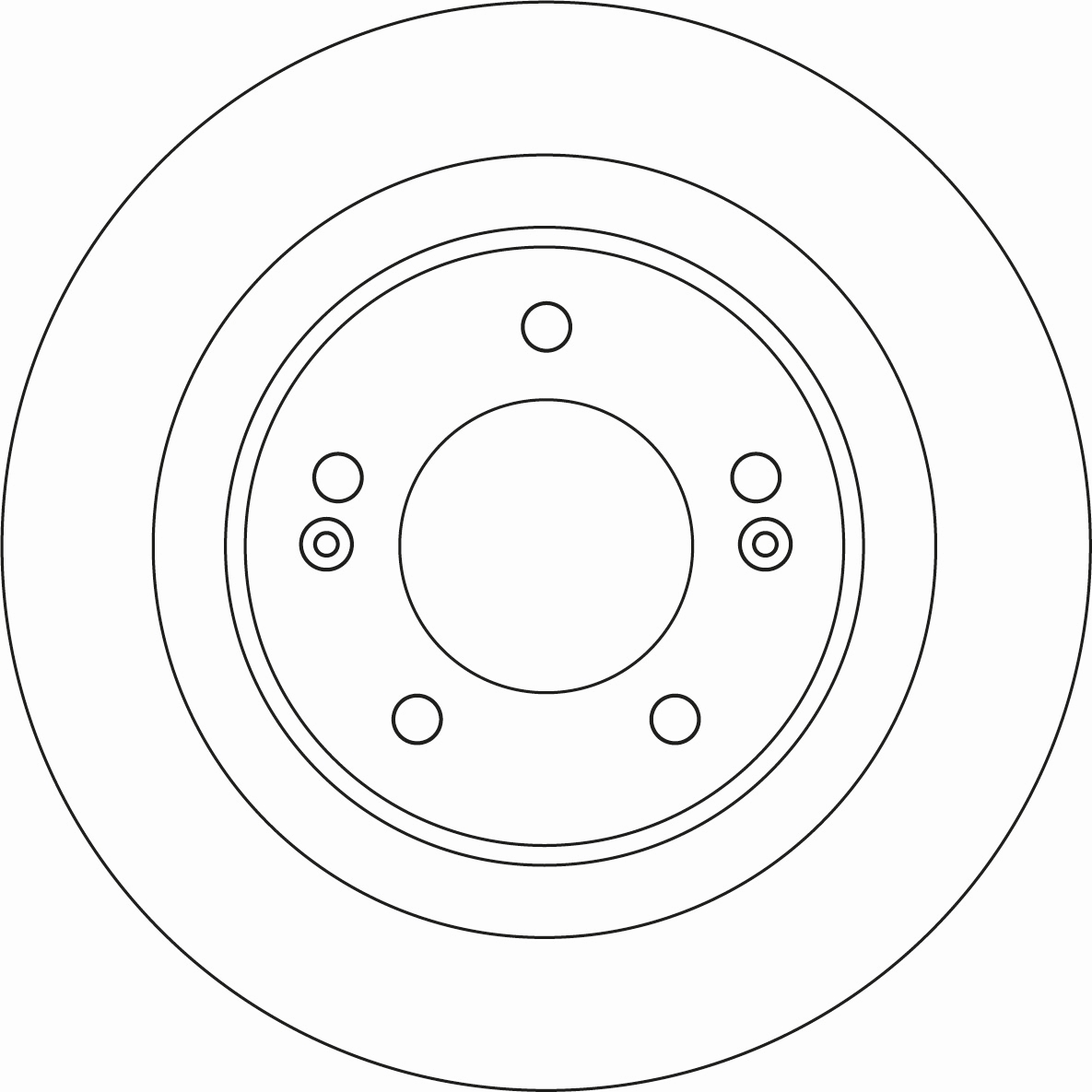 TRW Bremseskive df6599 284mm 10mm for KIA