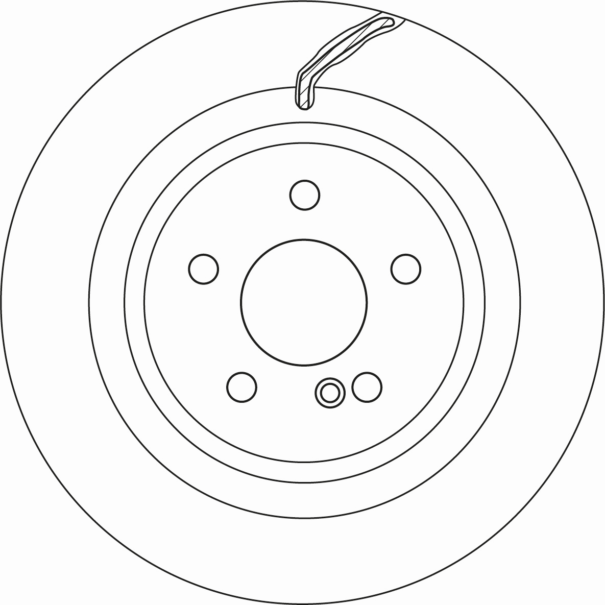 TRW Bremseskive df6826s 320mm 24mm for MERCEDES-BENZ