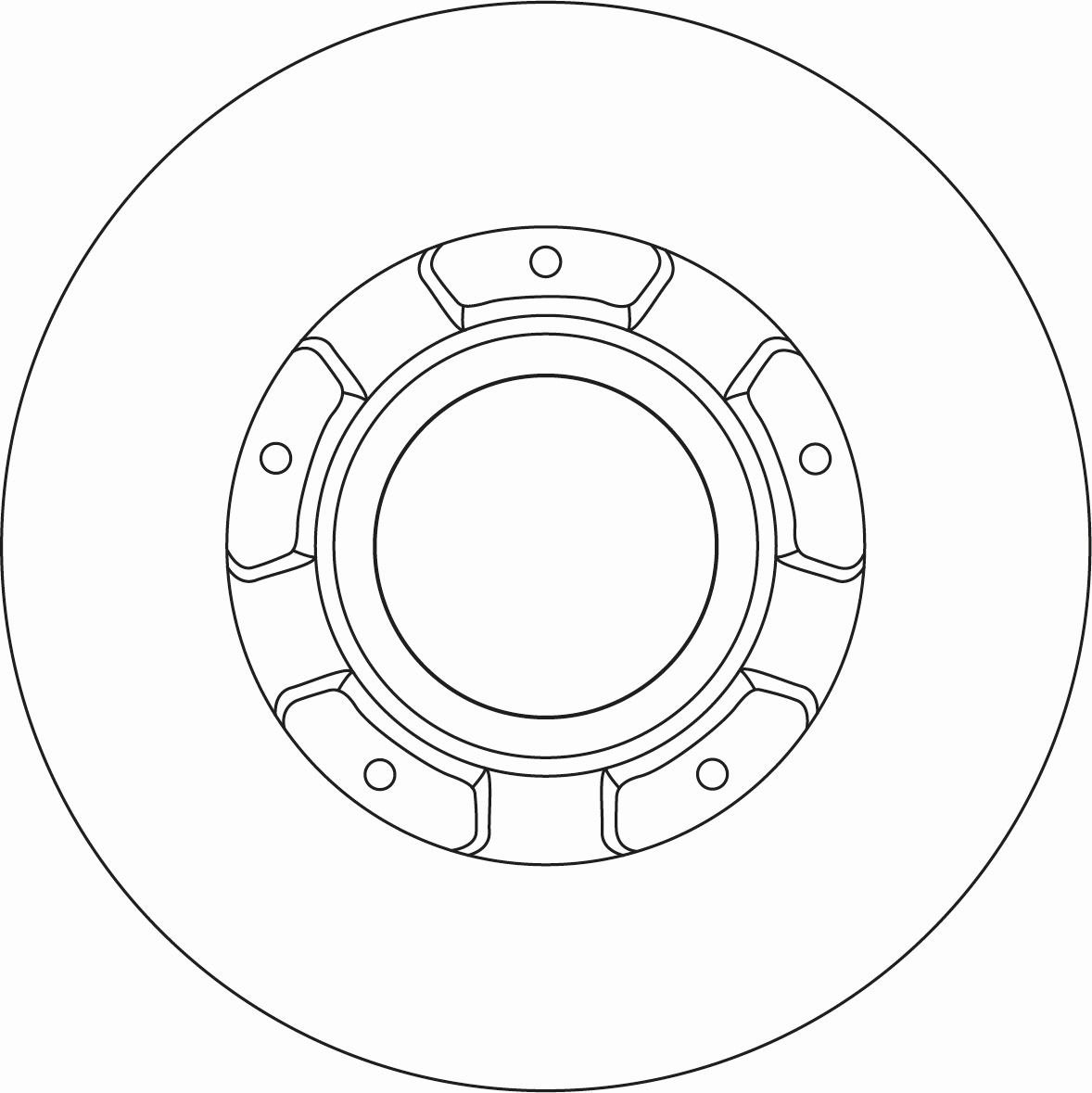 TRW Bremseskive df6963s 308mm 16mm for FORD