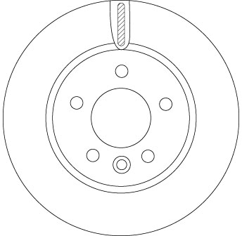 TRW Bremseskive df6589s 303mm 28mm for VW